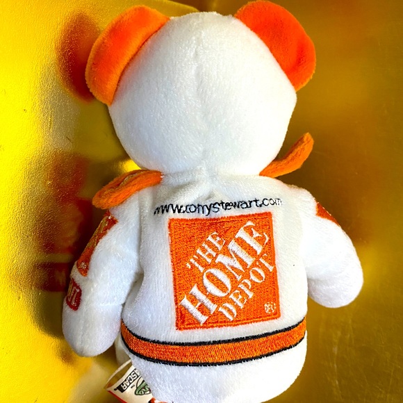 NASCAR TEAM HOME DEPOT 1999 TONY STEWART #20 TEAM SPEED BEANIE BEAR PLUSH 8” - Picture 4 of 10